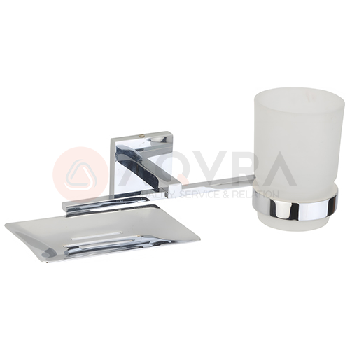 Double Soap Dish With Tumbler Holder